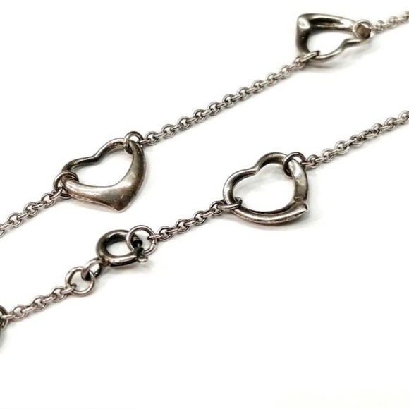 Tiffany & Co. 925 Silver Elsa Peretti Open Heart Bracelet - Picture 5 of 8